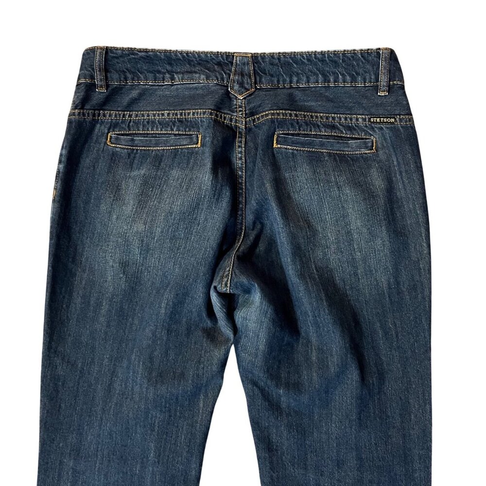 Stetson Womens City Trouser Jeans Size 14 Western Denim Used - Picture 6 of 13